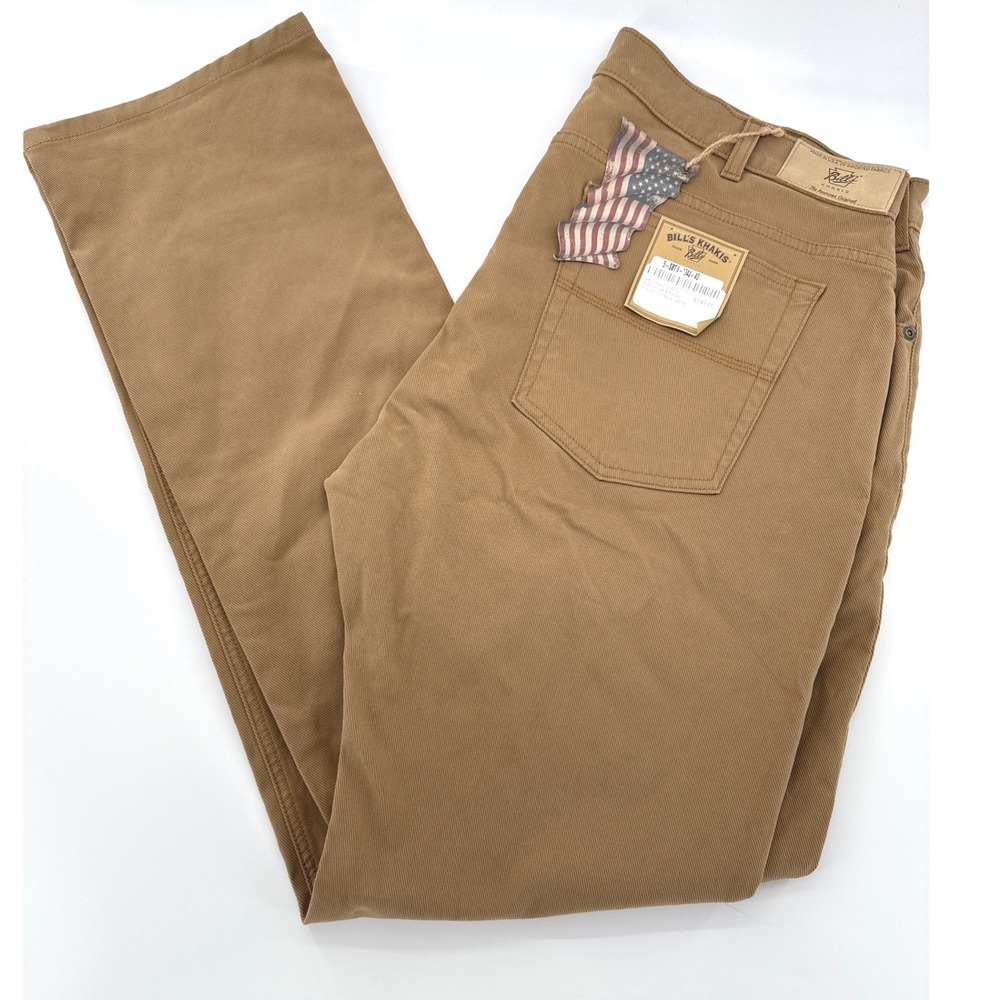 Bills Khakis (Buck) Stretch Bullard Twill 5 Pocket Straight Fit Pants Mens 40x34